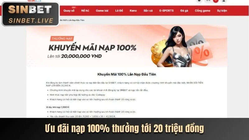 Thưởng nạp lại thể thao 188BET